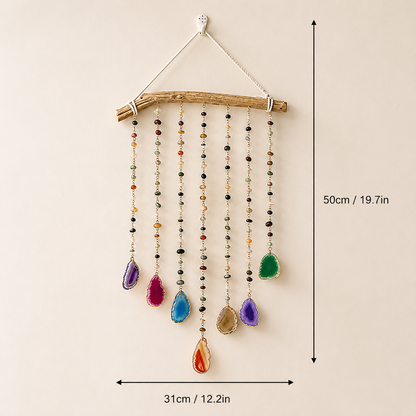 Agate Slices Hanging Wind Chimes