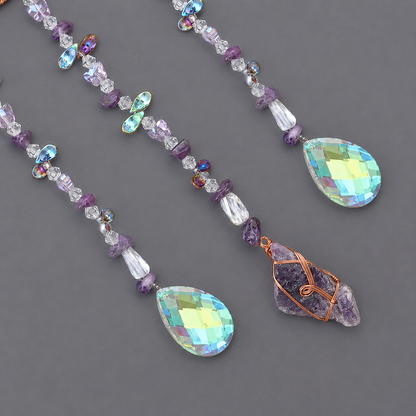 Amethyst Blooming Tree of Life Crystal Sun Catcher