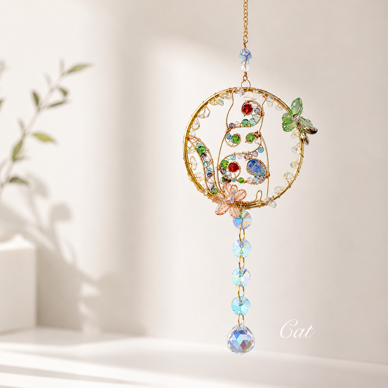 Animal Crystal Suncatcher Window Hanging Decor