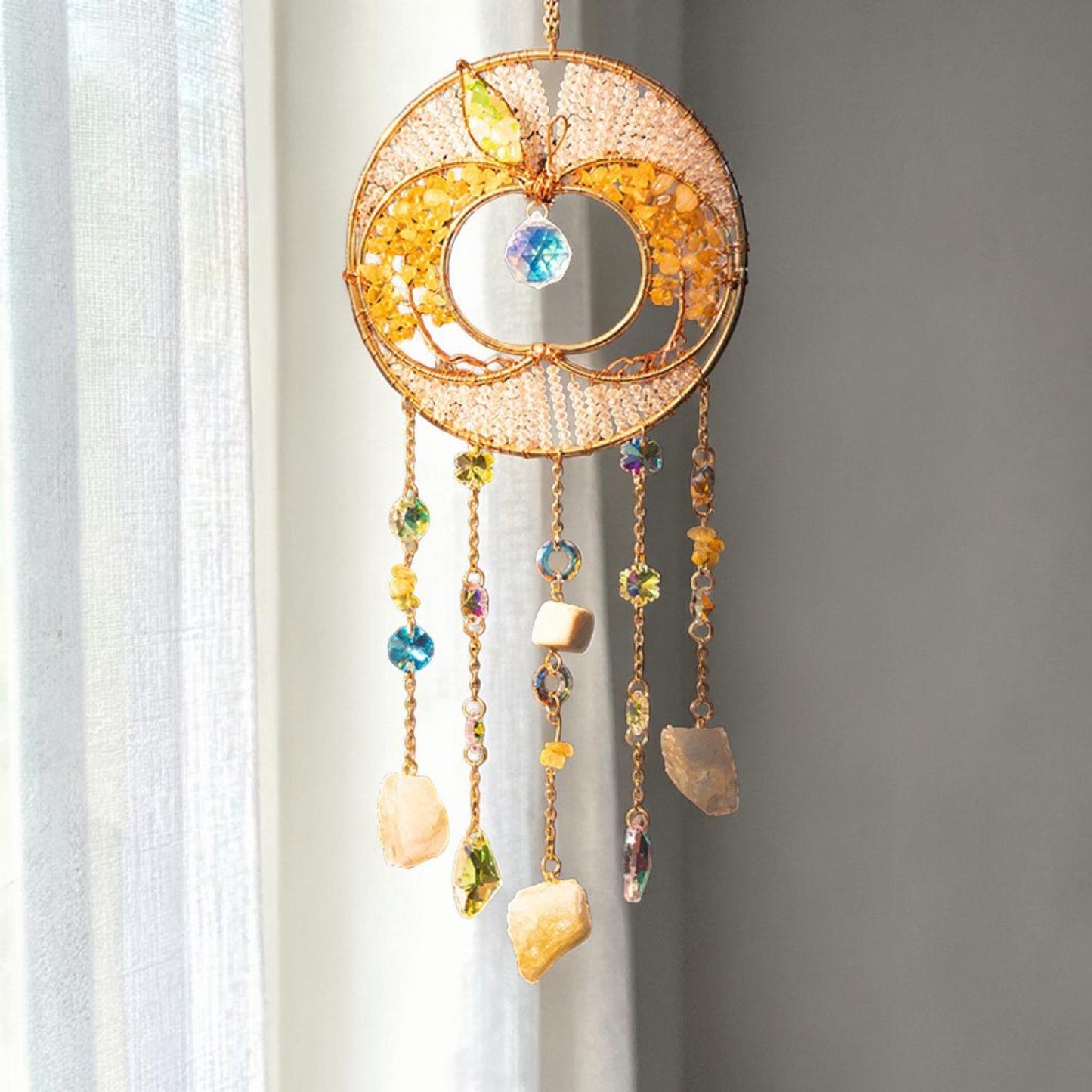 Apple of My Eye Crystal Suncatcher