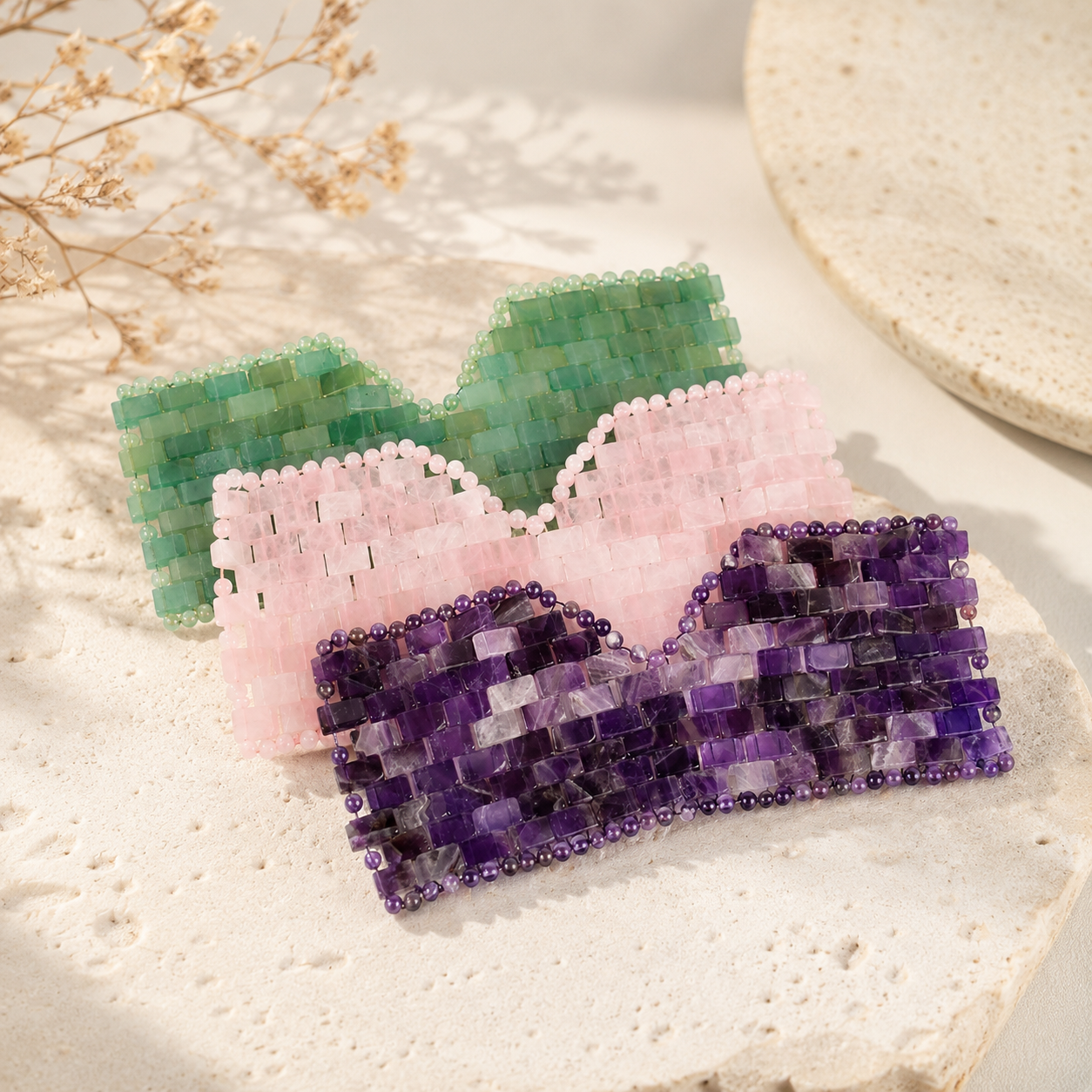 High-Grade Gemstone Eye Mask