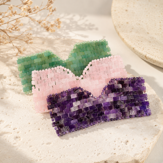 High-Grade Gemstone Eye Mask