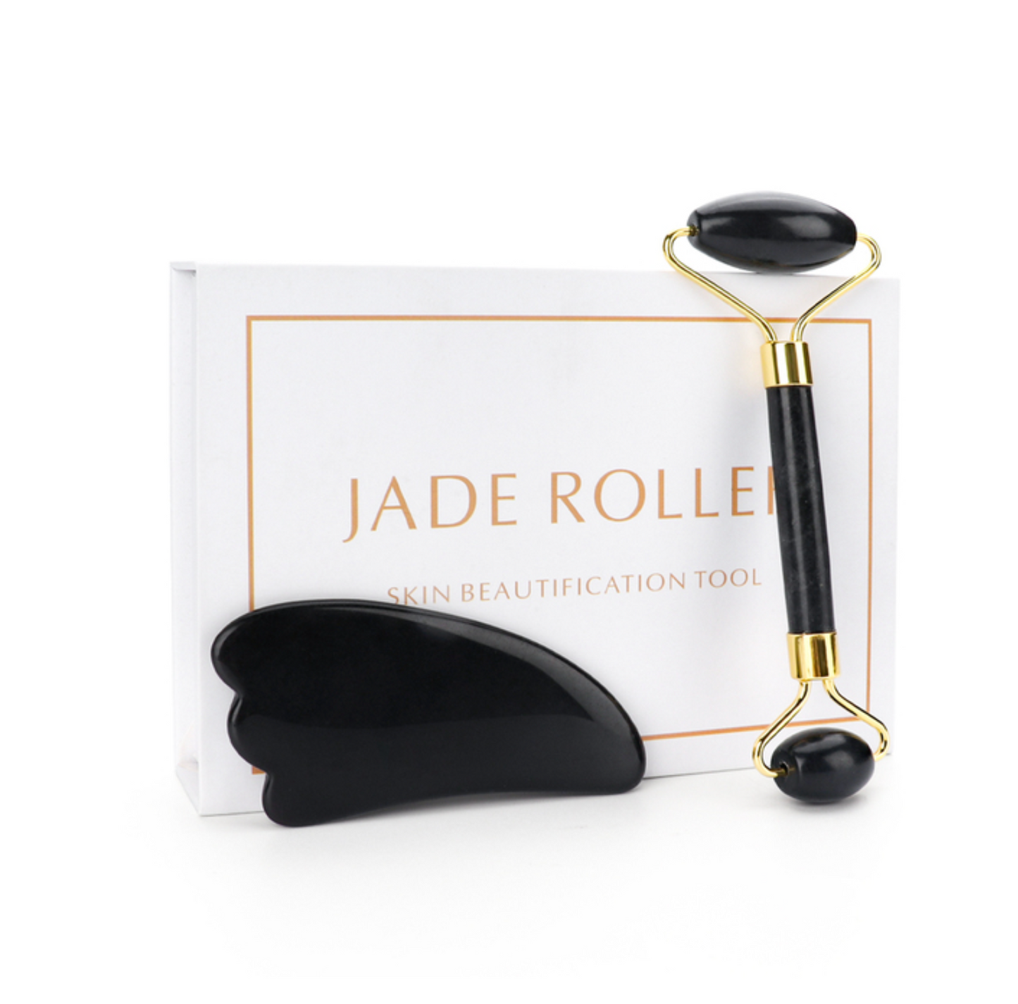 Black Jade Roller & Gua Sha Set