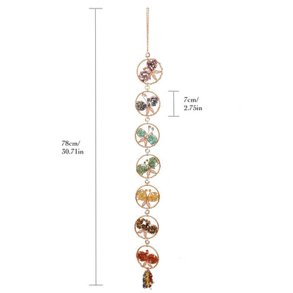 Butterfly Chakra Crystal Suncatcher Window Hanging