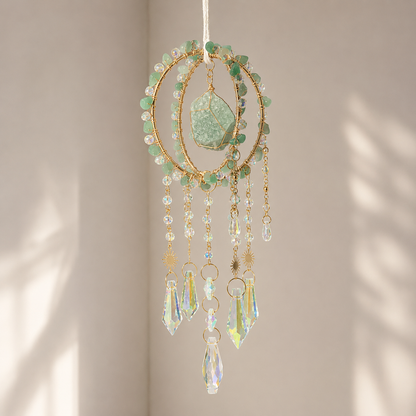Round Cage Crystal Suncatcher Hanging