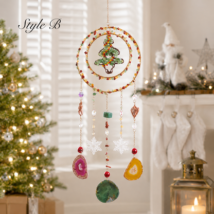 Christmas Tree Crystal Dream Catcher Suncatcher Ornament