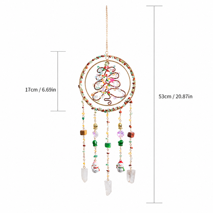 Christmas Tree Crystal Dream Catcher Suncatcher Ornament