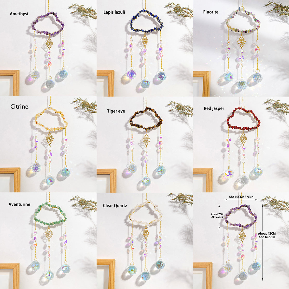 Crystal Cloud Pendant Suncatcher Hanging