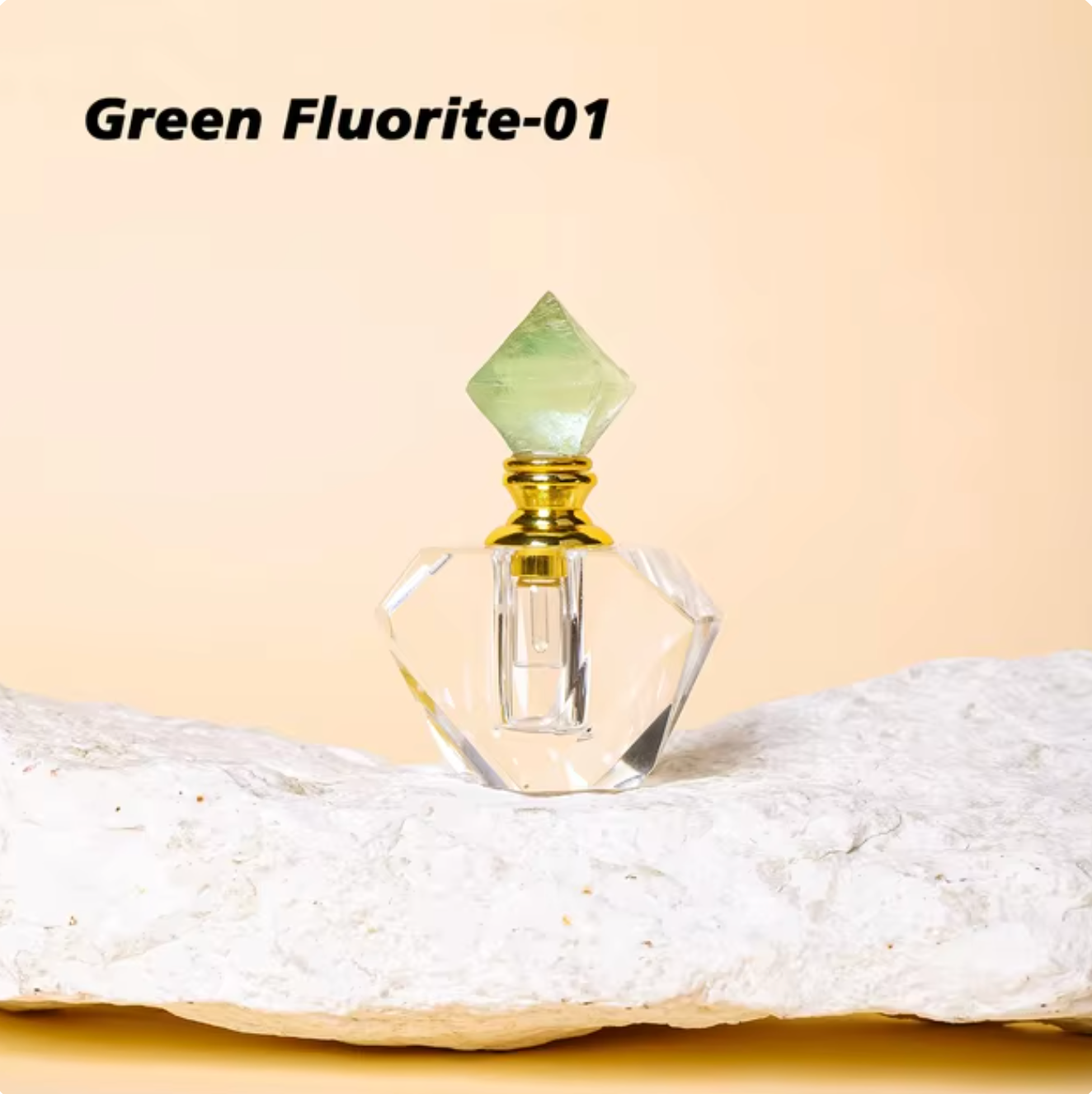 Crystal Gem Stone Essential Oil Bottle