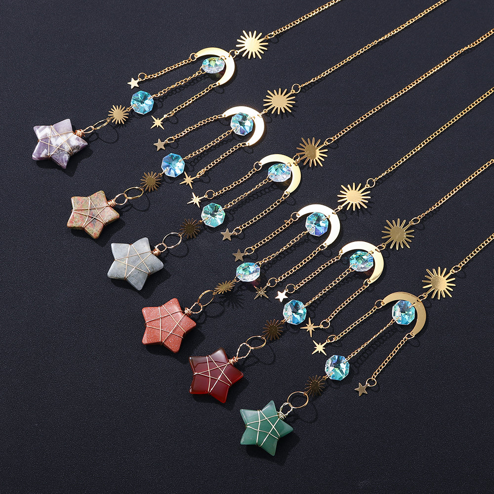 Crystal Star Pendant Sun Catchers Decor