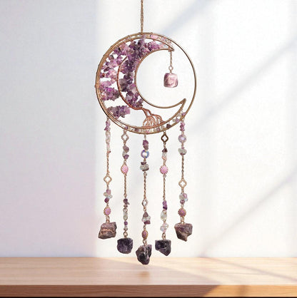 Crystal Tree of Life Moon Sun Catchers