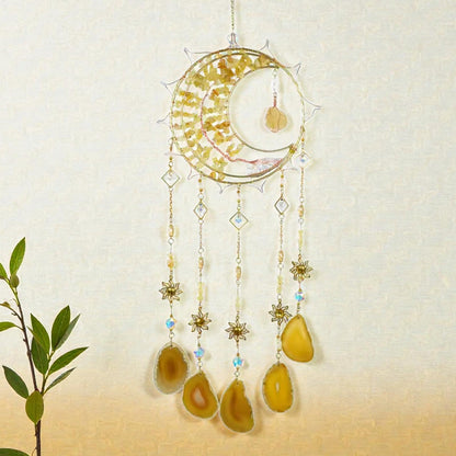 Golden Suncatcher Crystal Tree of Life Hanging
