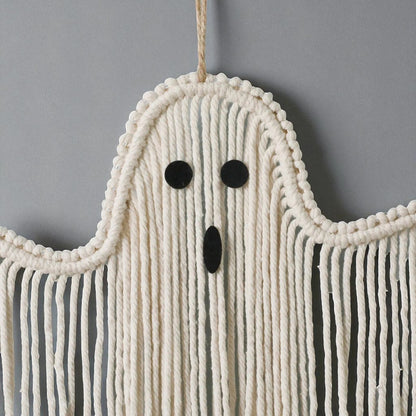 Halloween Macrame Ghost Wall Hangings