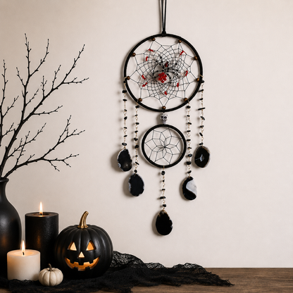 Halloween Spider Dream Catcher Wall Hanging Decor