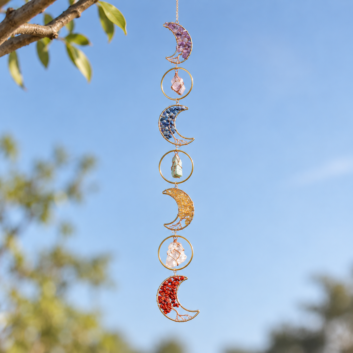 Moon Tree of Life Crystal Suncatcher