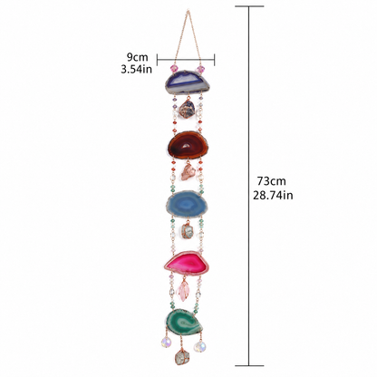 Mushroom Cloud Agate Crystal Hanging