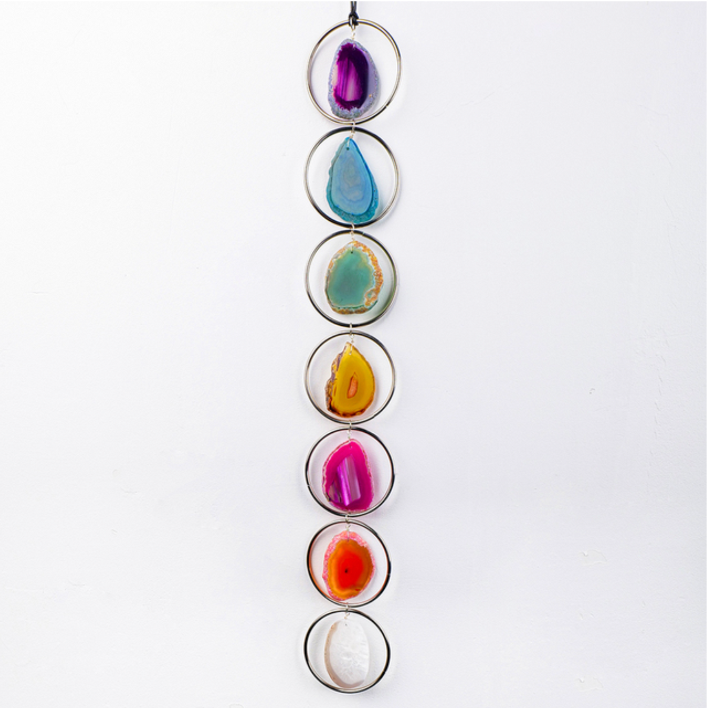 Natural 7 Chakra Gemstone Crystal Wall Hanging