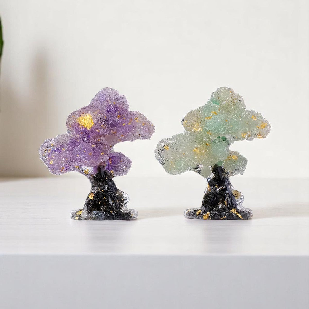 Resin Mini Crystal Tree Figurine – Crystolver | Healing Crystal Gift Shop