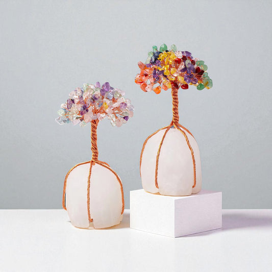 Rooted Crystal Tree on Natural Stone