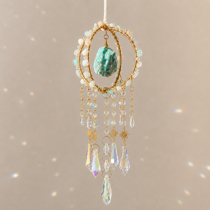 Round Cage Crystal Suncatcher Hanging