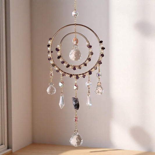 Round Crystal Pendants Suncatcher Hanging