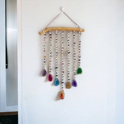 Agate Slices Hanging Wind Chimes