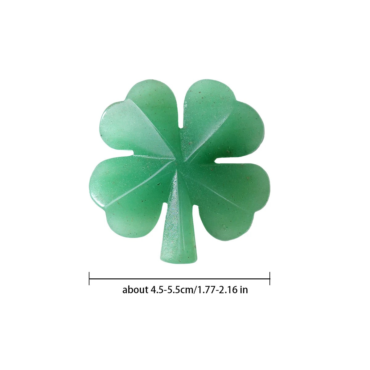 Aventurine Lucky Four Leaf Clover Sculpture