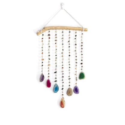 Agate Slices Hanging Wind Chimes