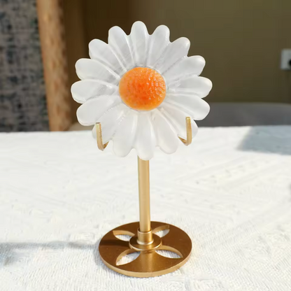 White Selenite Crystal Flower Sculpture