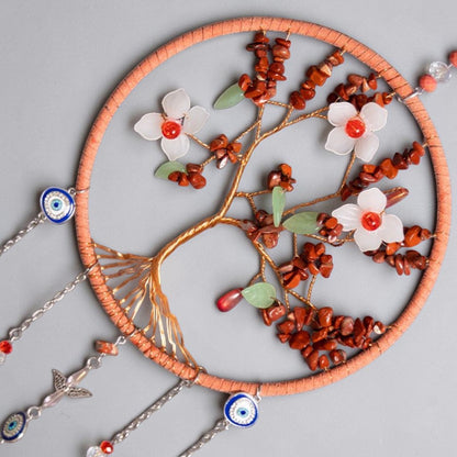 Spring Blossom Tree of Life Crystal Suncatcher
