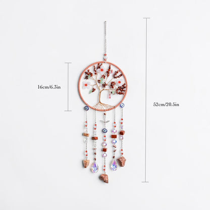 Spring Blossom Tree of Life Crystal Suncatcher