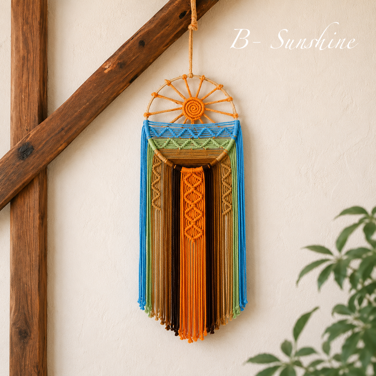Sunrise and Sunset Macrame Dream Catcher