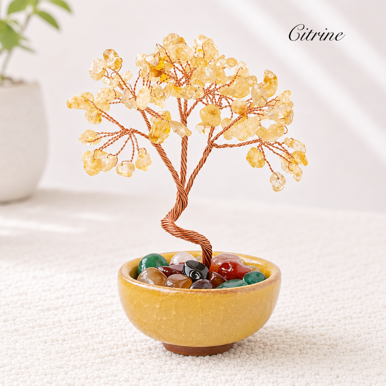 Tree of Life Crystal Stone Bowl
