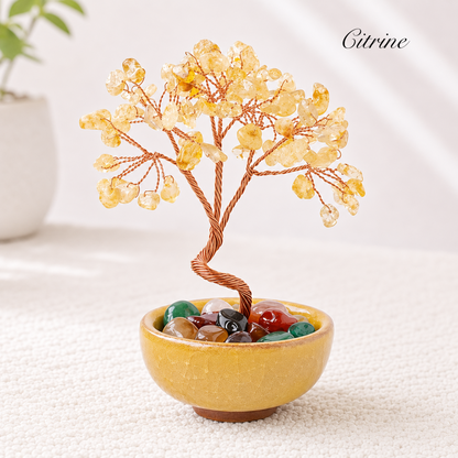 Tree of Life Crystal Stone Bowl