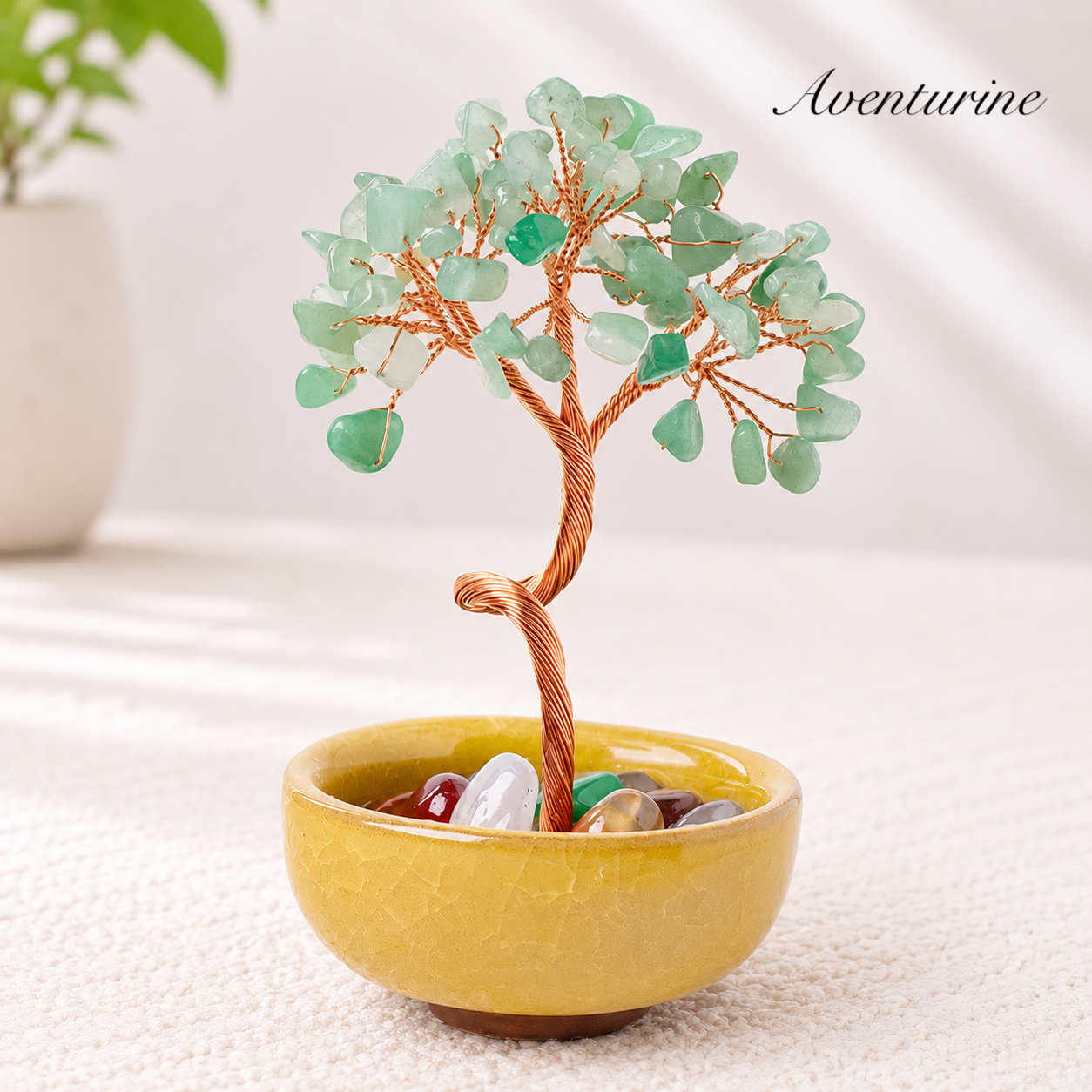 Tree of Life Crystal Stone Bowl
