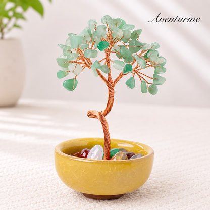Tree of Life Crystal Stone Bowl