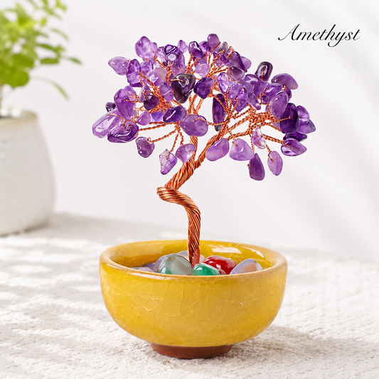 Tree of Life Crystal Stone Bowl