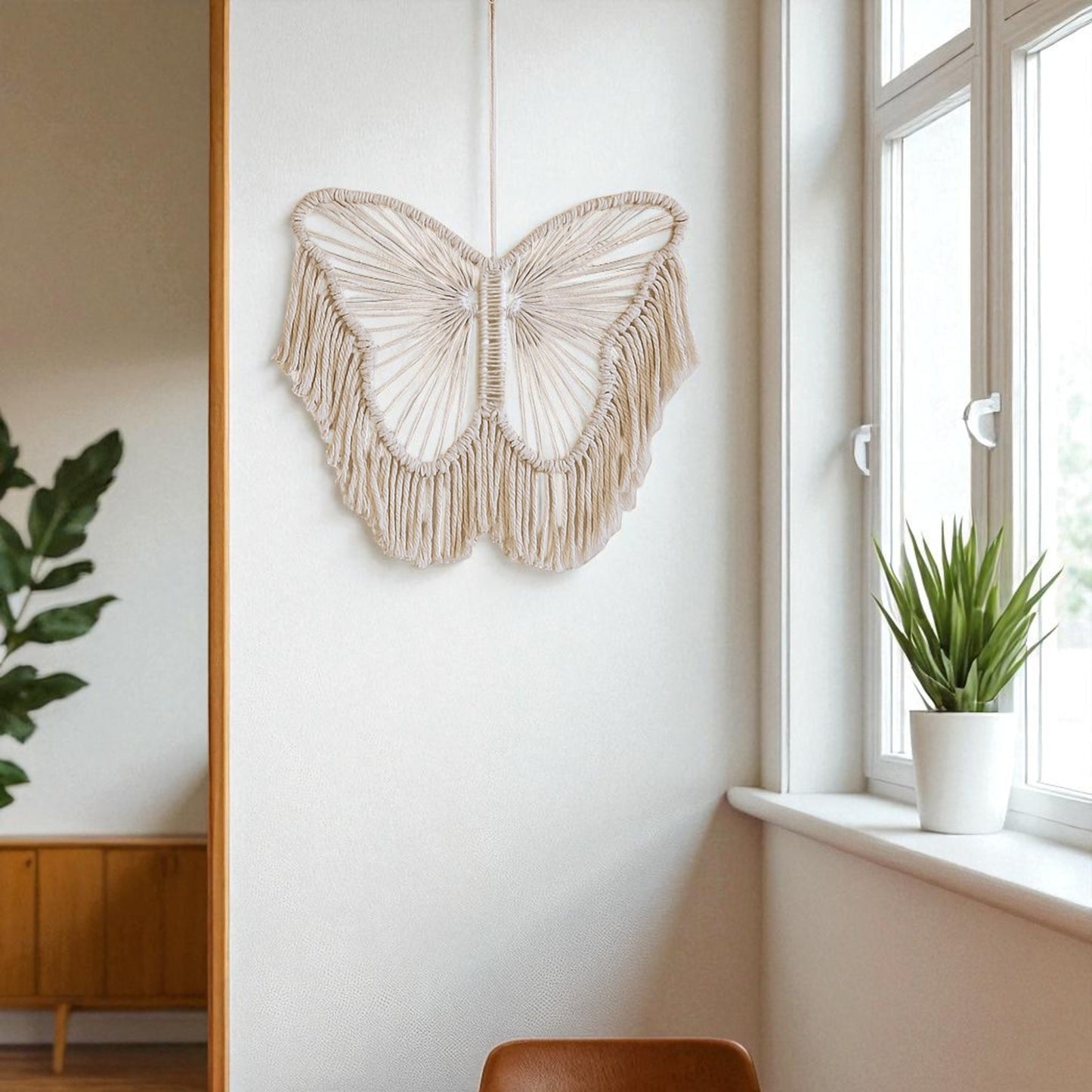Butterfly Macrame Tassel Wall Hanging