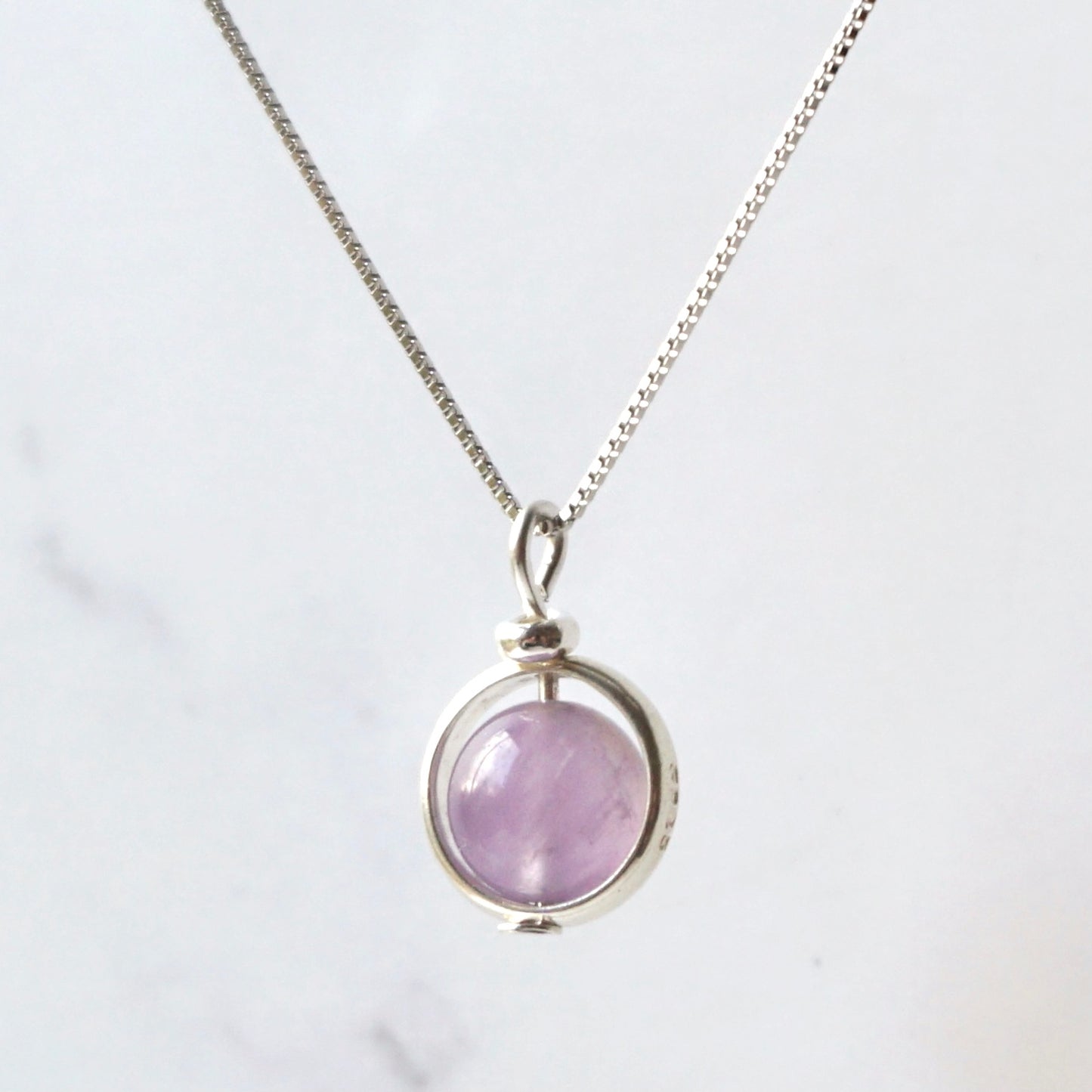 Lavender Amethyst Sterling Silver Necklace