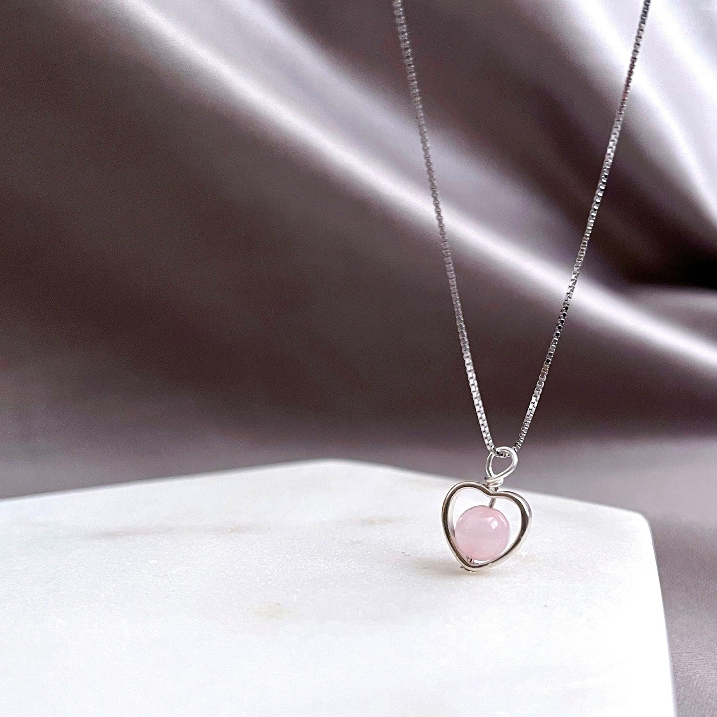 Rose Quartz Jewellery Gift Set - Crystolver | Healing Crystal Gift Shop