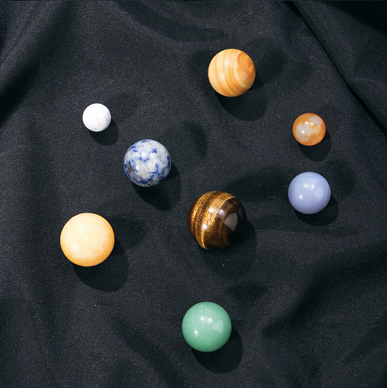 8 Gemstone Planets Solar System Kit