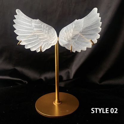 Angel Wings Selenite Crystal Craft Sculpture