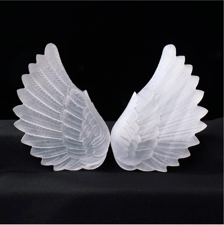 Angel Wings Selenite Crystal Craft Sculpture