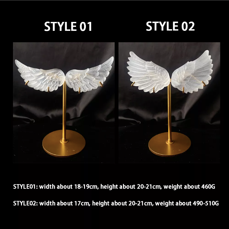 Angel Wings Selenite Crystal Craft Sculpture