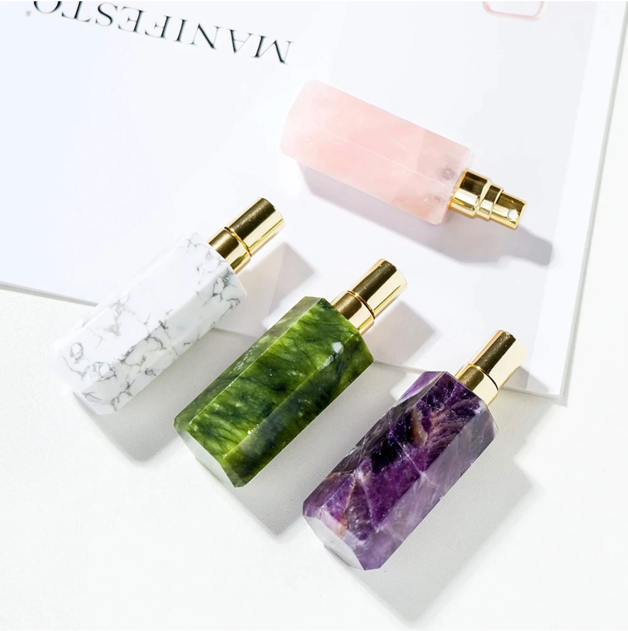 Natural Crystals Gemstone Perfume Bottle