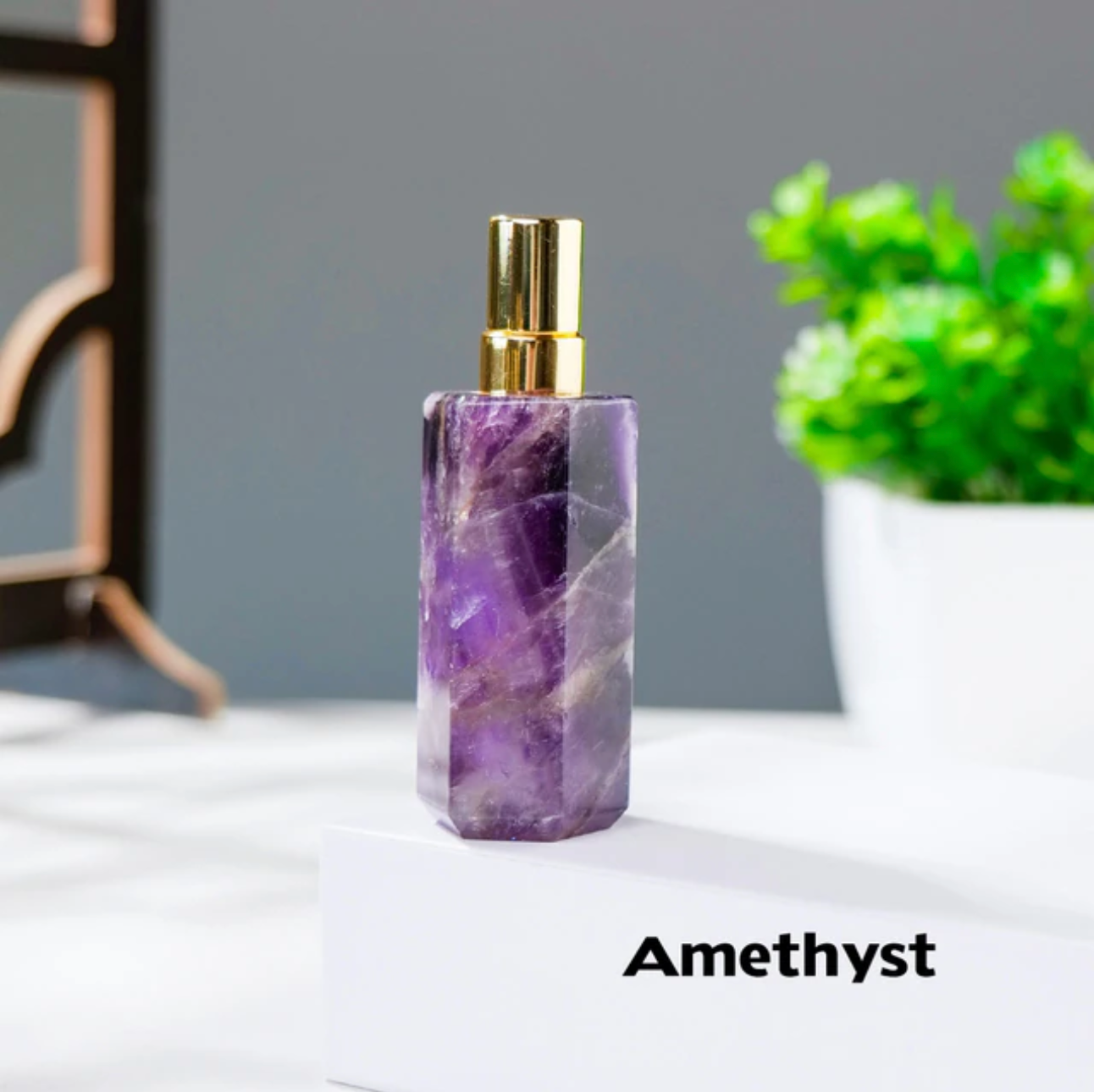 Natural Crystals Gemstone Perfume Bottle