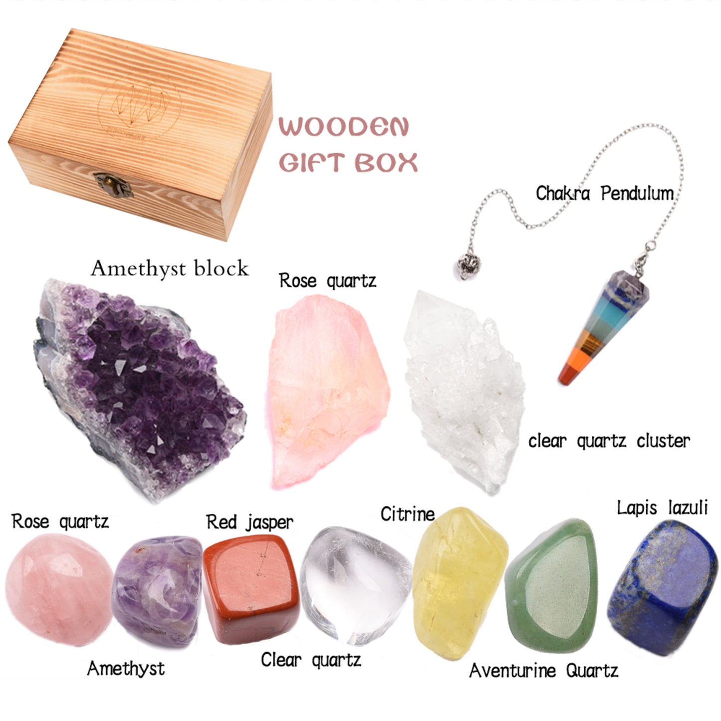 Deluxe Healing Crystal Set with 11 PCS