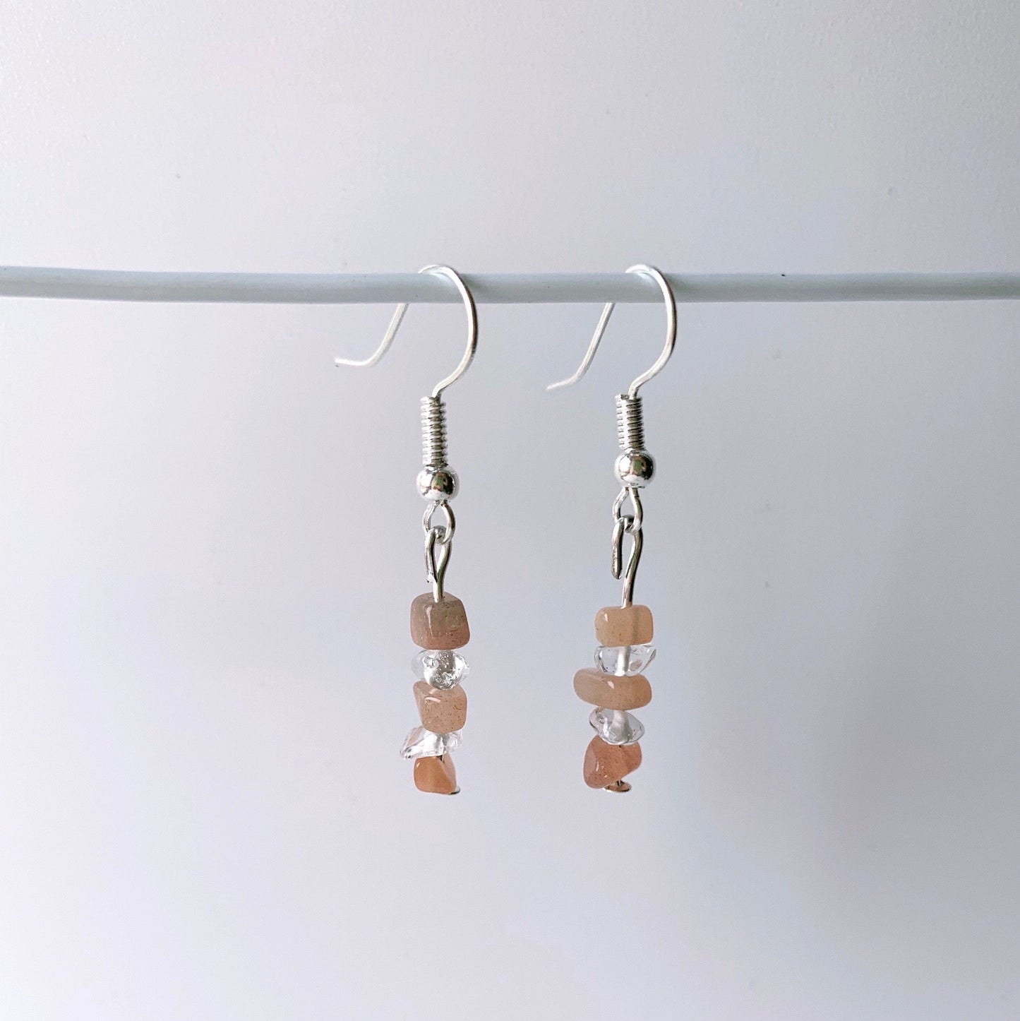 Natural Gemstone Chip Earrings