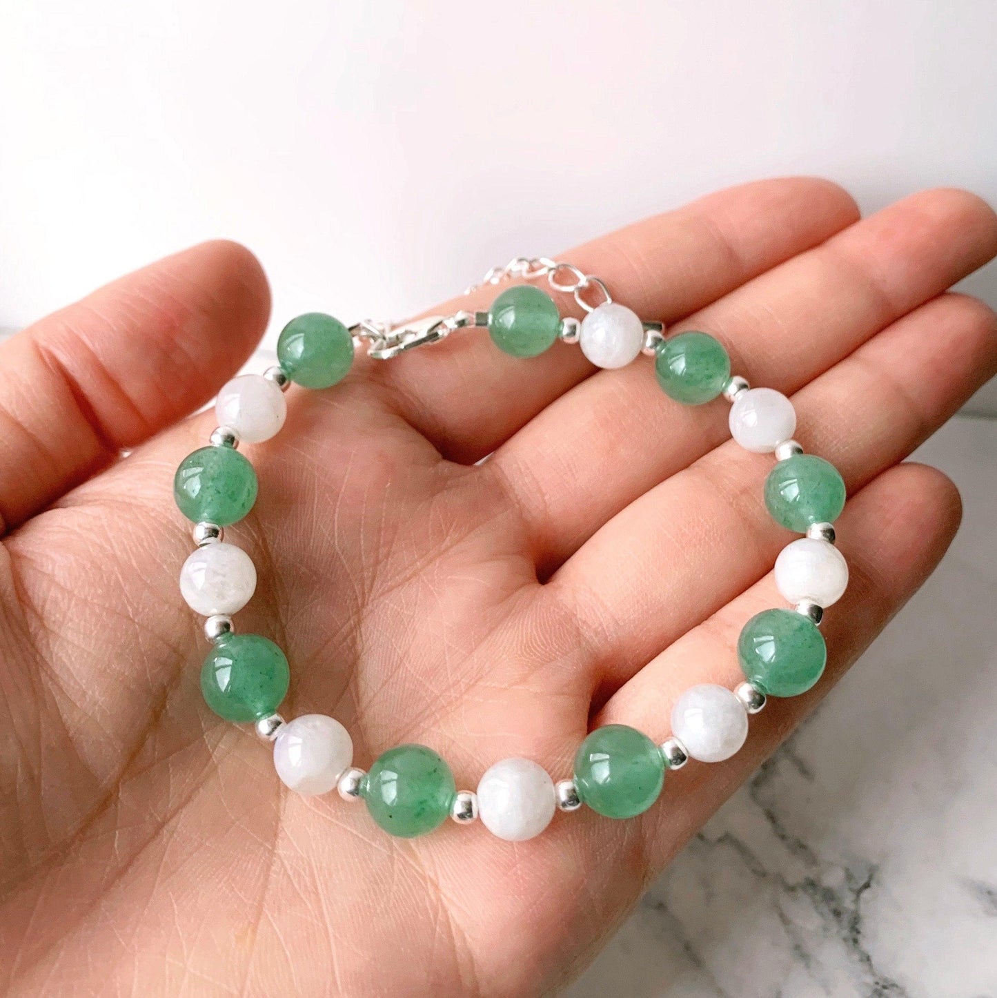 Emotion Calming Aventurine Bracelet - Crystolver | Healing Crystal Gift Shop