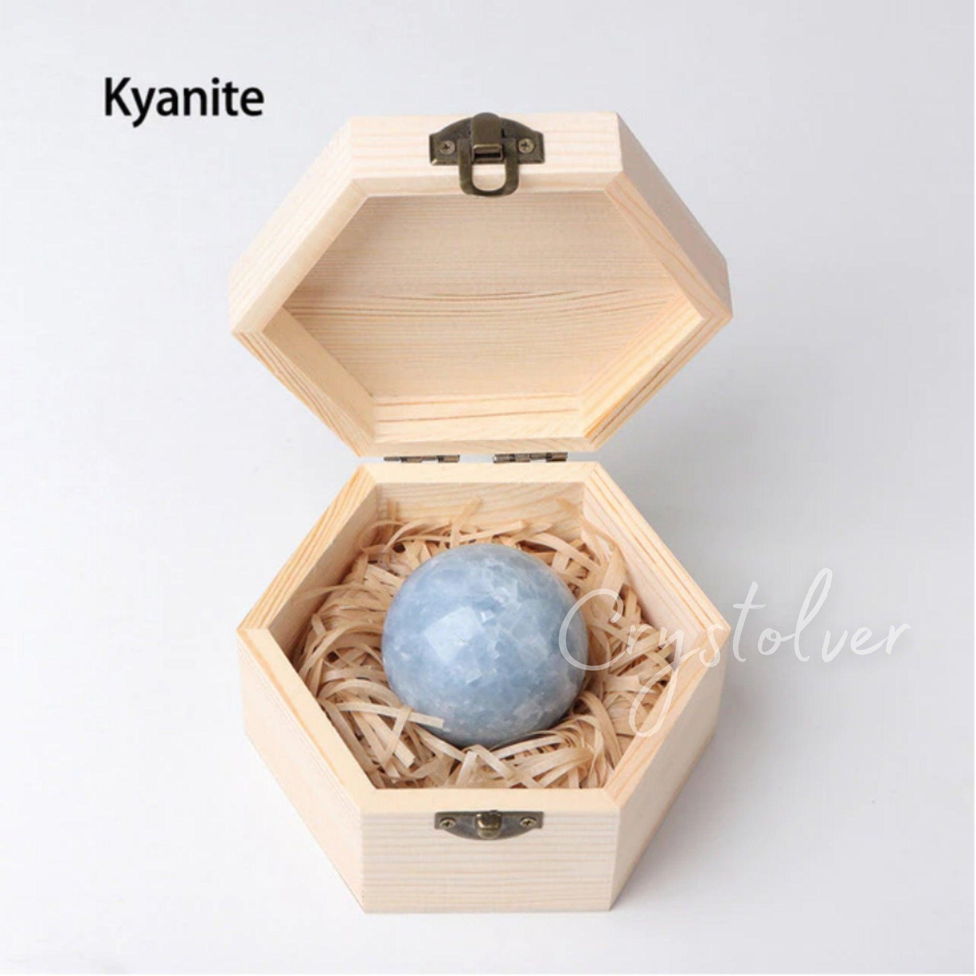 Healing Crystal Gemstone Ball with Box - Crystolver | Healing Crystal Gift Shop